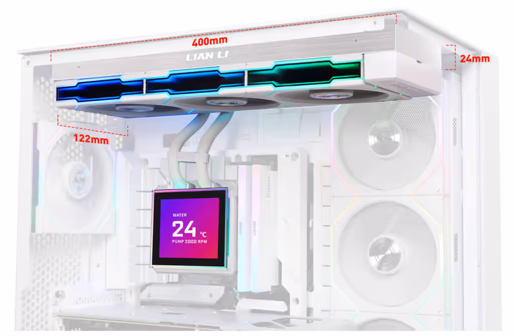 Lian Li HydroShift II LCD-S : AIO avec écran LCD carré hot‑swap et radiateur fin 24 Lian Li HydroShift II LCD-S : AIO compact avec écran LCD carré hot-swap, radiateur fin, tubes gainés, setup PC