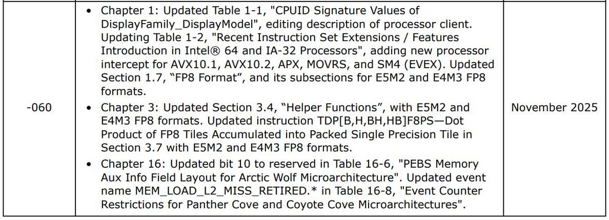 Visuel promo Intel Nova Lake illustrant AVX10 avec unités 512-bit, confirmant le retour d’AVX-512 sur les prochains processeu