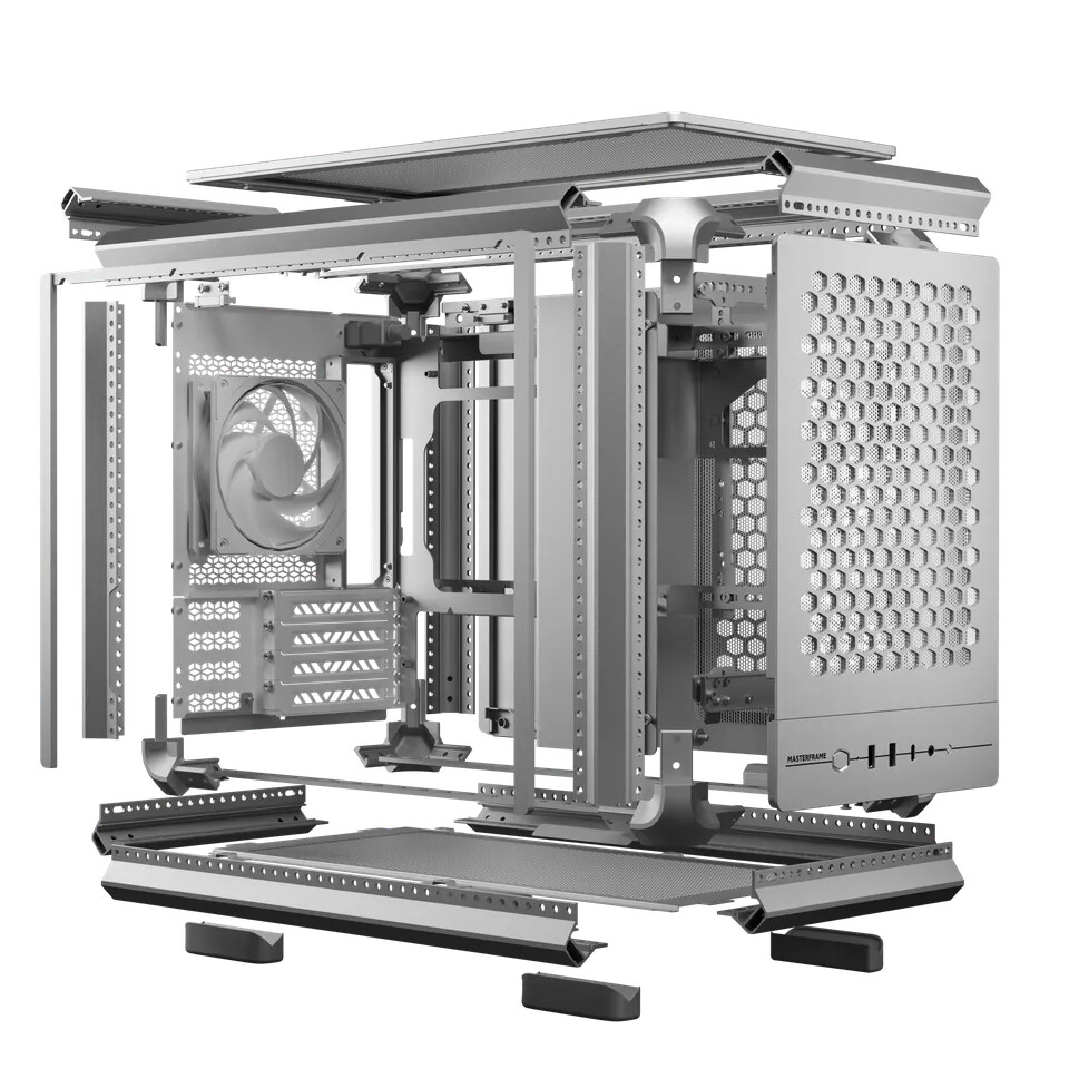 Cooler Master MasterFrame 400 Mesh, boîtier compact modulaire, airflow mesh, support radiateur 360 mm