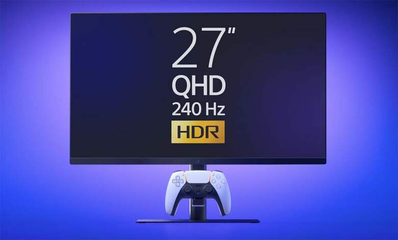Moniteur PlayStation 27 pouces QHD 240 Hz : Sony vise les joueurs PS5 de bureau 1 Moniteur PlayStation 27 pouces affichant un jeu PS5 en QHD à 240 Hz, destiné aux joueurs de bureau, design noir avec cadres f