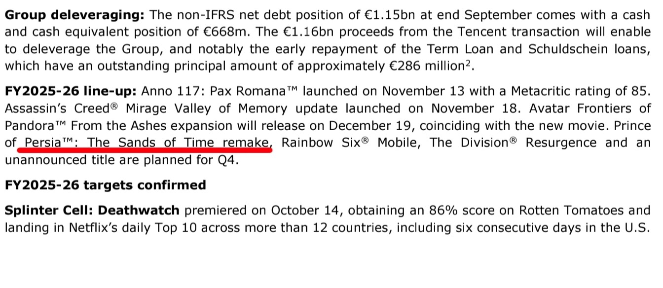 Capture promotionnelle du remake Prince of Persia Les Sables du Temps affichée sur écran PC haute résolution, textures détaillées, rendu GPU, éclairage dynamique