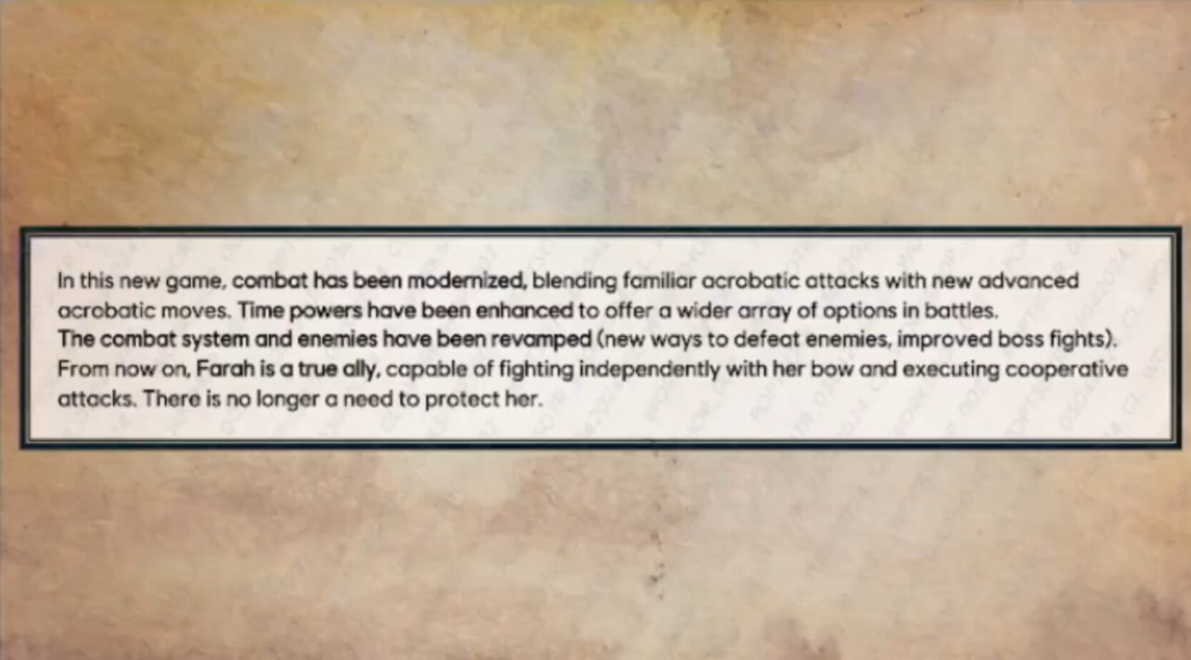 Capture du remake Prince of Persia Sands of Time montrant textures, éclairage, ombrages et performances GPU sur PC