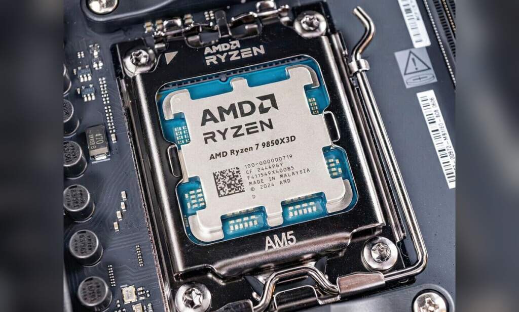 AMD Ryzen 7 9850X3D : un TDP de 120 W confirmé par un document d’expédition 2 AMD Ryzen 7 9850X3D processeur 5,6 GHz 96 Mo cache 3D V-Cache puce CPU carte mère socket performance