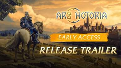 Capture d'écran jeu PC Ars Notoria affichant interface HUD, textures haute résolution, effets de lumière et sortilèges magiques