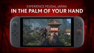 Capture d’écran d’Assassin’s Creed Shadows montrant performance 30 i/s sur Switch 2 avec DLSS, rendu GPU, portage complet sans extension Claws of Awaji