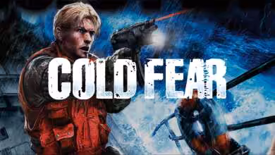 Cold Fear revient sur PC via le programme de préservation de GOG 3 Screenshot jeu Cold Fear sur PC montrant interface HUD, textures marines, éclairage volumétrique et détails d'armes