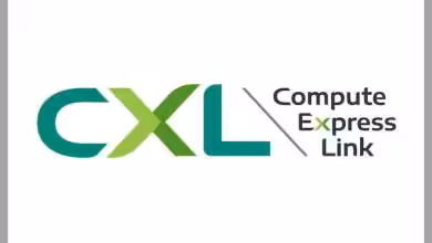 Illustration CXL 4.0 carte serveur interconnexion mémoire cohérente bande passante doublée PCIe Gen5 composant hardware