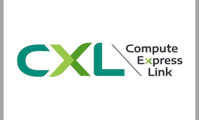 Illustration CXL 4.0 carte serveur interconnexion mémoire cohérente bande passante doublée PCIe Gen5 composant hardware