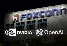 Centre de données Foxconn avec racks GPU NVIDIA pour supercalculateur 1,4 Md$, interconnexion haute performance, refroidissement liquide