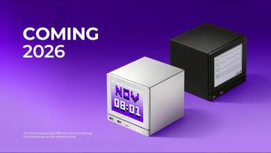 Prototype façade d’affichage pour Steam Machine JSaux avec écran e‑ink optionnel, boîtier PC compact et connectivité matérielle