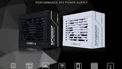 Lian Li lance la série SP Platinum, de nouvelles alimentations SFX certifiées 80 Plus Platinum 1 Alimentation Lian Li SP Platinum SFX 850W et 1000W, blocs SFX compactes haute puissance, certification 80 Plus Platinum, câbles modulaires