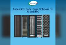 Serveur Supermicro rack 2U avec refroidissement liquide, GPU haute densité pour IA et HPC, baie réseau et ventilation