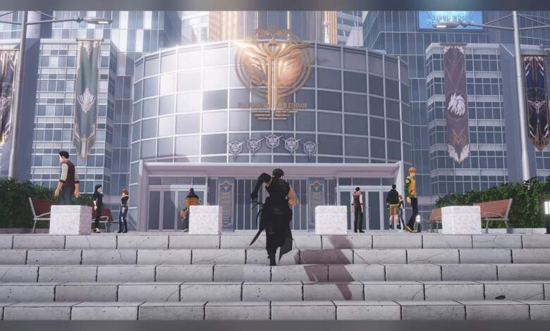 Illustration d’un ARPG inspiré de webtoon affichant HUD, rendu GPU, textures haute résolution et effets de particules