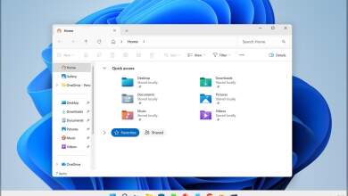 Capture d’écran de Windows 11 montrant l’explorateur de fichiers préchargé, interface moderne, effets Fluent Design, optimisation mémoire et lancement accéléré