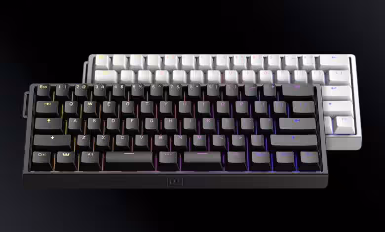 Wooting 60HE v2 en précommande : lancement confirmé, premières expéditions le 4 décembre 1 Clavier gaming Wooting 60HE v2 analogique, switches Lekker, keycaps PBT, format 60%, châssis noir, USB-C