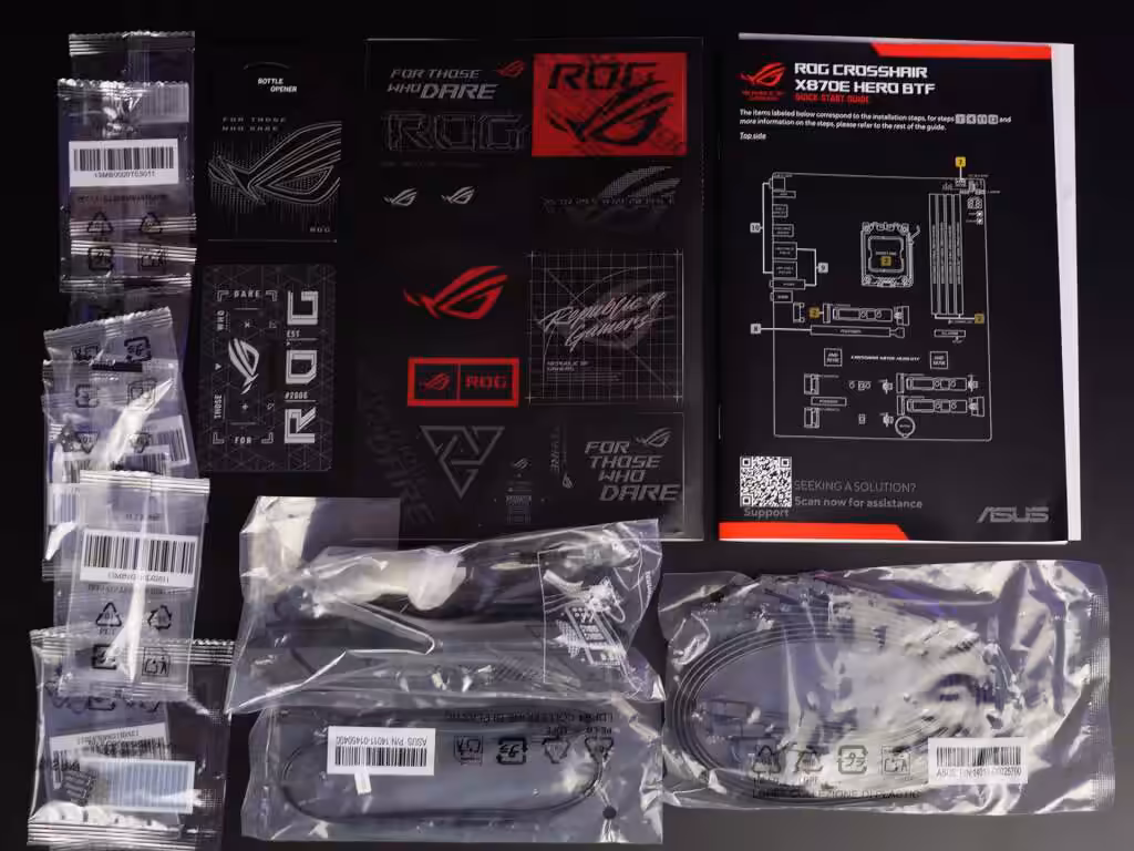rog crosshair x870e hero btf box bundle