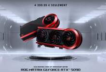 rog matrix rtx5090 p32g 30th prix 4399 eur