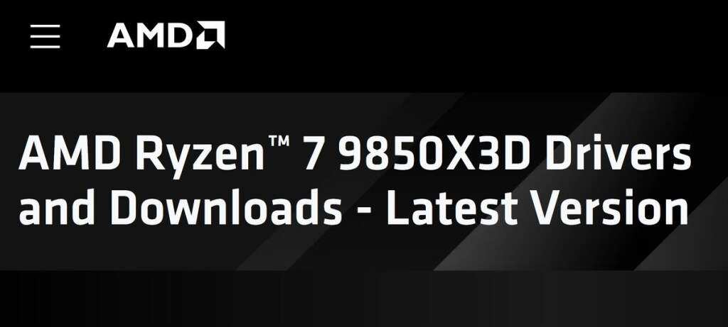 Vue du processeur AMD Ryzen 7 9850X3D en package, mettant en évidence le design Zen 5 et la technologie 3D V-Cache pour 8 cœu