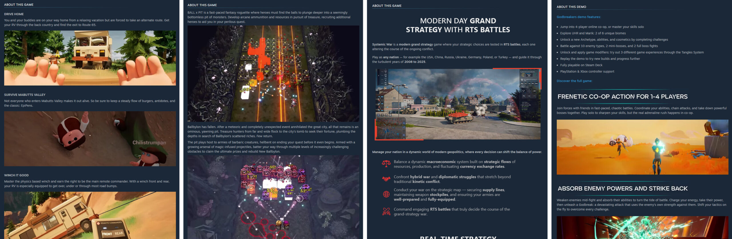 Steam desktop: nouvelles pages boutique élargies et visuelles, interface UI/UX optimisée, images HD, mise à jour plateforme PC