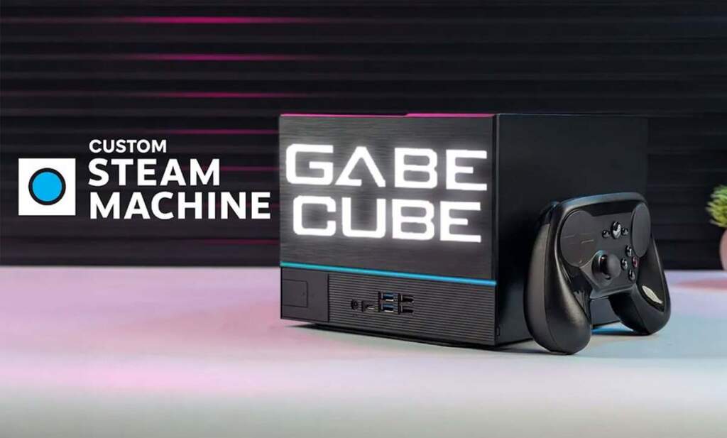 La Steam Machine coûtera bien plus cher que vous ne le pensez 5 Boîtier GameCube moddé illustrant une Steam Machine DIY à 600$ montrant composants internes et design compact