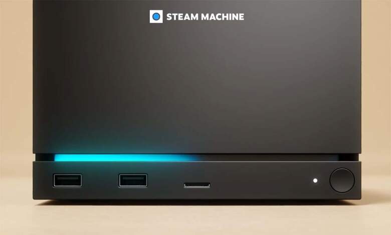 Valve ressuscite la Steam Machine, une console de salon 6× plus puissante que le Steam Deck 1 Console Steam Machine 2026 de Valve, design compact de 160 mm sous SteamOS.