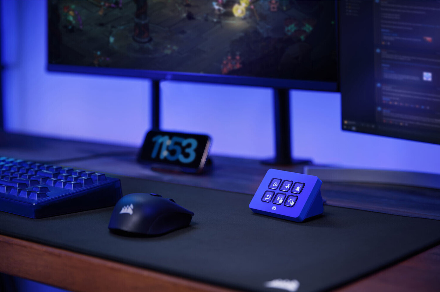 Elgato Stream Deck Mini Discord Edition, pavé de macros programmable pour streamers, boutons LCD, intégration Discord