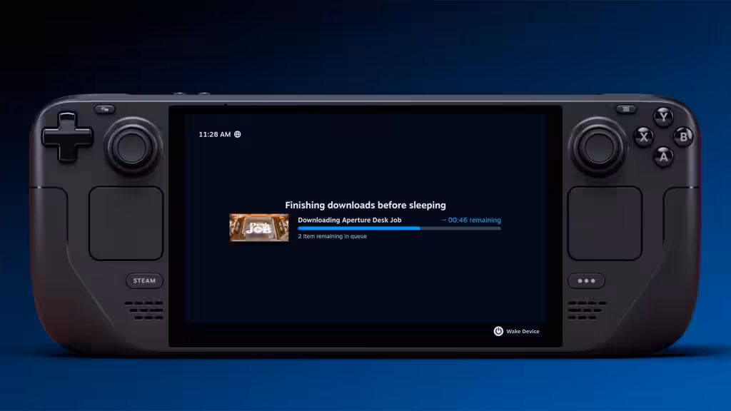 Valve améliore le Steam Deck : les téléchargements possibles écran éteint 2 téléchargement avec écran éteint Steam Deck