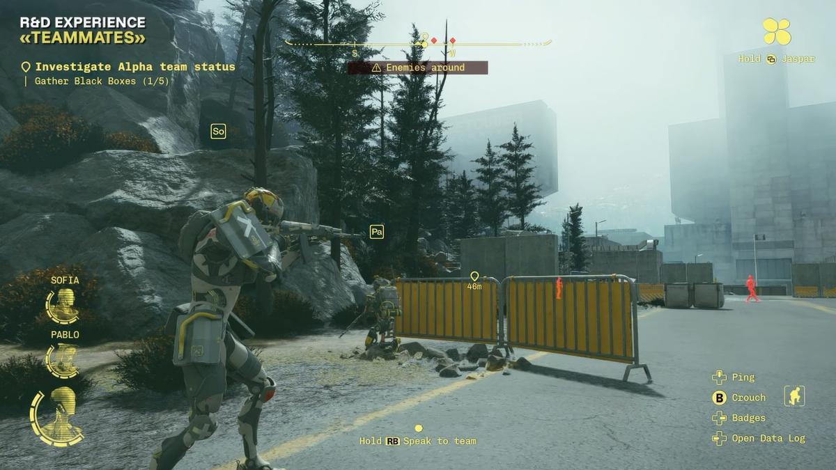 Ubisoft Teammates : un FPS expérimental propulsé par IA générative et commandes vocales 4 Capture d'écran de Ubisoft Teammates montrant un FPS expérimental piloté par IA générative avec interface de commandes vocale