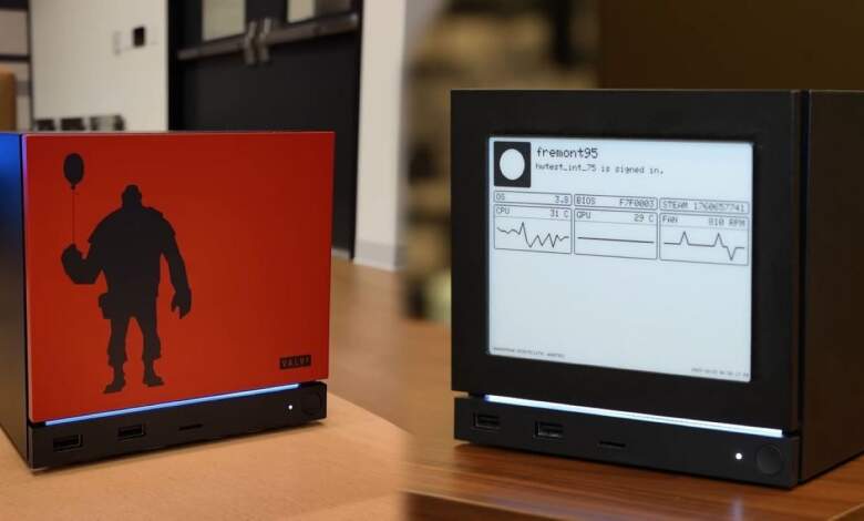 valve steam machine face eink prototype mod