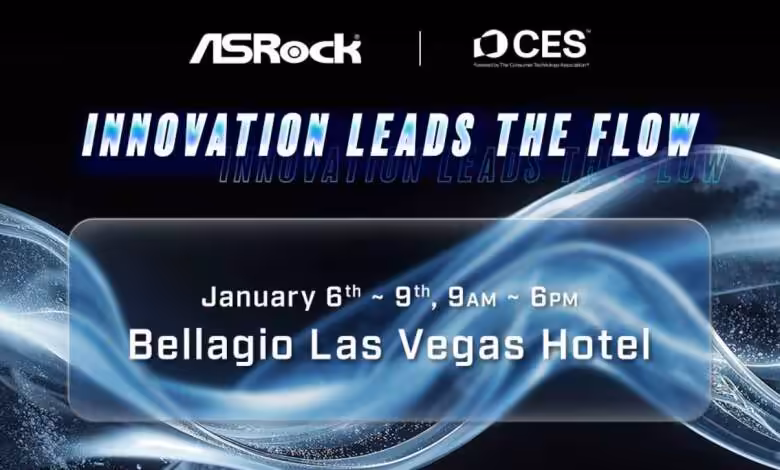 ASRock frappe fort au CES 2026 avec une gamme de produits PC élargie et son premier refroidissement liquide AIO 1 ASRock CES 2026 Couv