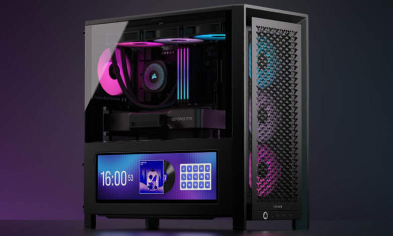 CORSAIR FRAME 4000D LCD RS ARGB : le boîtier mid-tower avec écran tactile XENEON EDGE intégré 1 CORSAIR FRAME 4000D LCD RS ARGB Couv