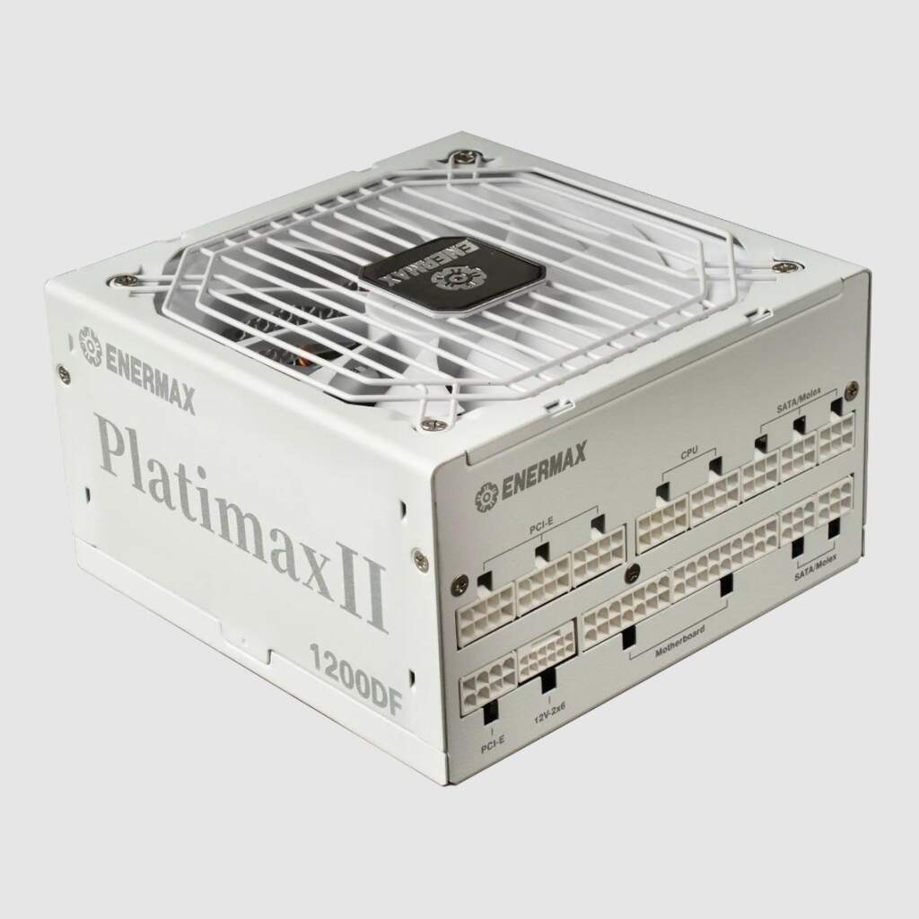 ENERMAX lance la PlatimaxII 1200DF : une alimentation ATX 3.1 Platinum taillée pour les PC nouvelle génération 25 ENERMAX PlatimaxII 1200DF blanc