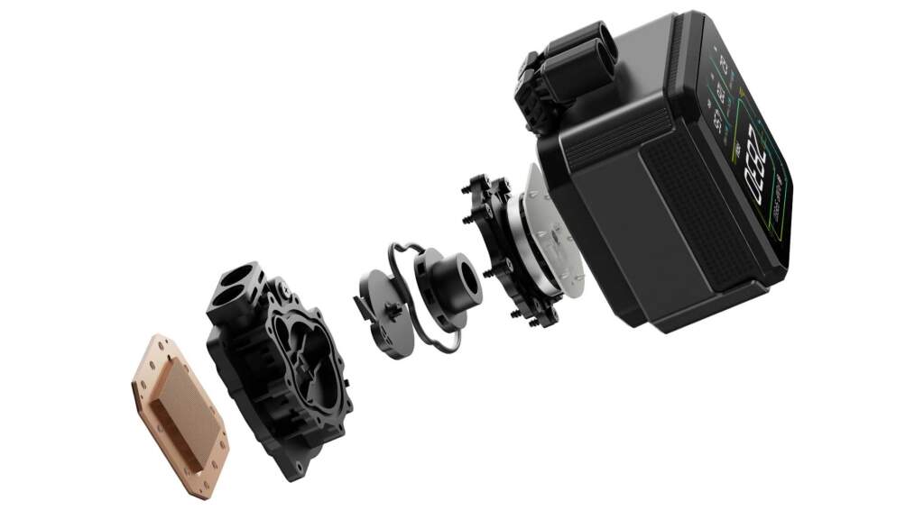 DeepCool dévoile le SPARTACUS 360 : un AIO haut de gamme pensé pour la performance et la personnalisation 5 SPARTACUS 360 pompe