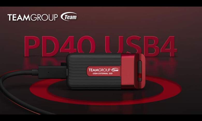 SSD externe Teamgroup PD40 Mini Couv