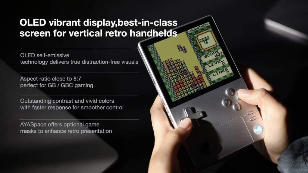 AYANEO Pocket DMG se pare d’un fini Bright Silver en édition limitée 6 Console portable AYANEO Pocket DMG édition limitée Bright Silver, design compact, écran IPS, contrôleurs intégrés, matériel gaming