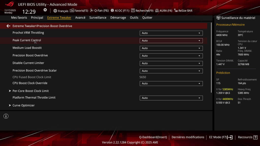 bios rog crosshair x870e hero btf 13