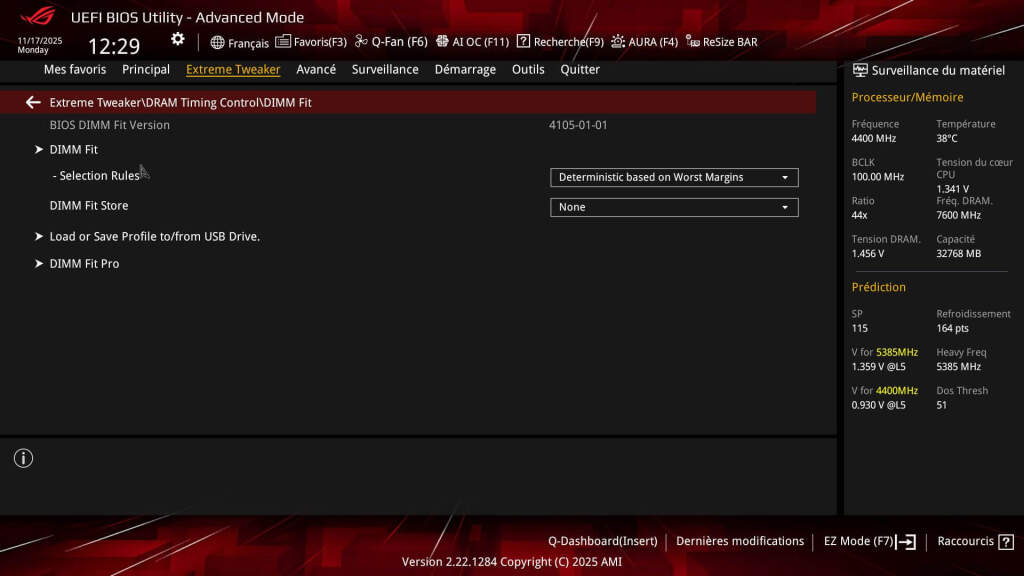 bios rog crosshair x870e hero btf 15