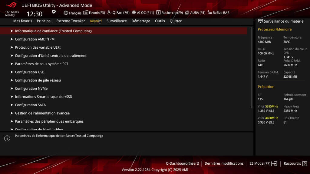 bios rog crosshair x870e hero btf 16