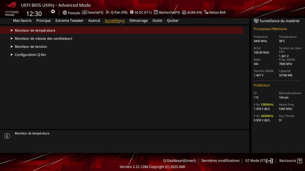 bios rog crosshair x870e hero btf 17