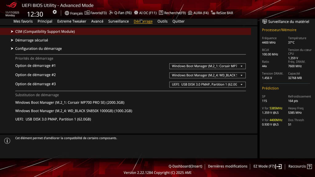 bios rog crosshair x870e hero btf 18