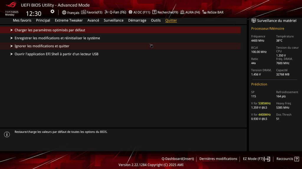 bios rog crosshair x870e hero btf 20