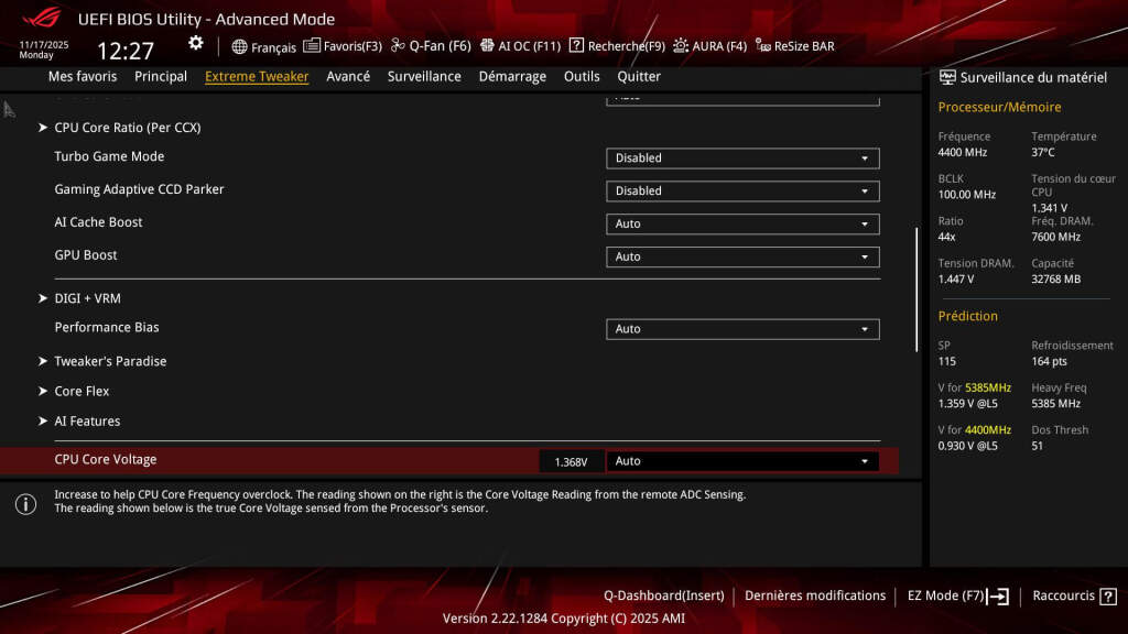 bios rog crosshair x870e hero btf 6
