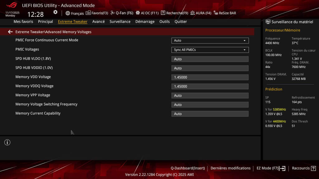 bios rog crosshair x870e hero btf 8