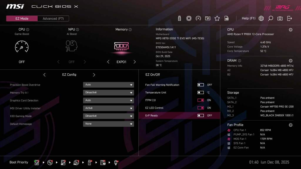 bios x870i edge ti evo MSI EZ Mode [2025 12 08 01 40 27]
