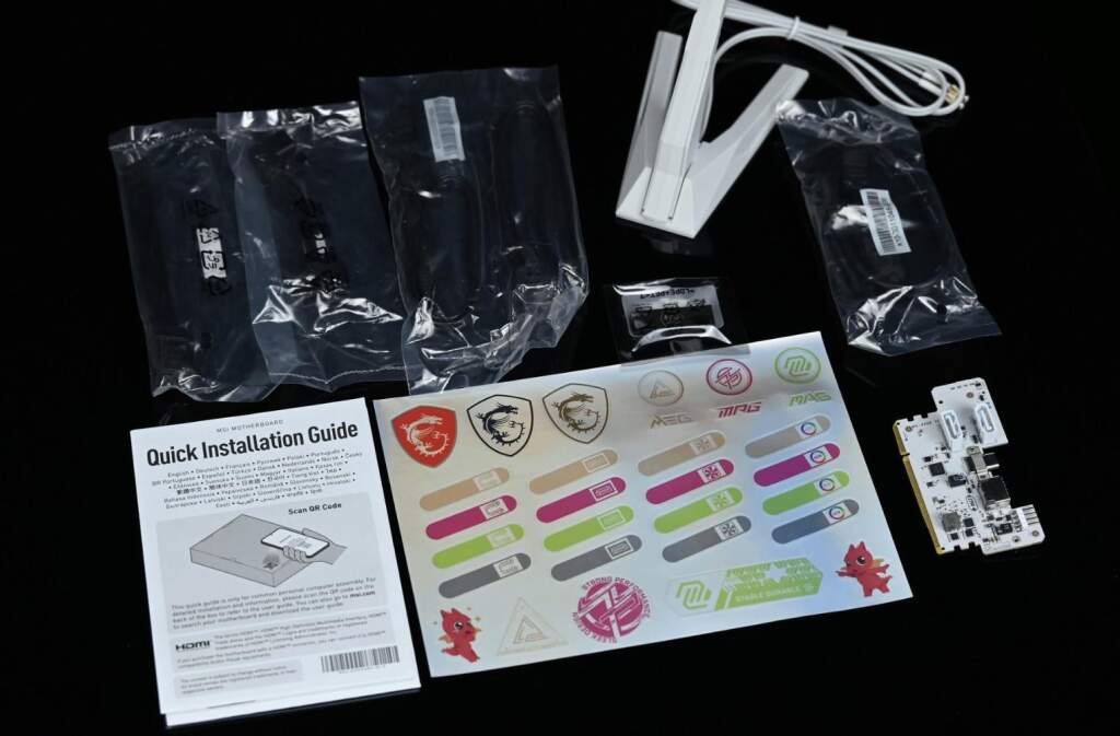 Test MSI MPG X870I Edge Ti EVO WiFi : la carte mère X870 Mini-ITX ultime ? 68 bundle de la mpg x870 i edge ti evo wifi