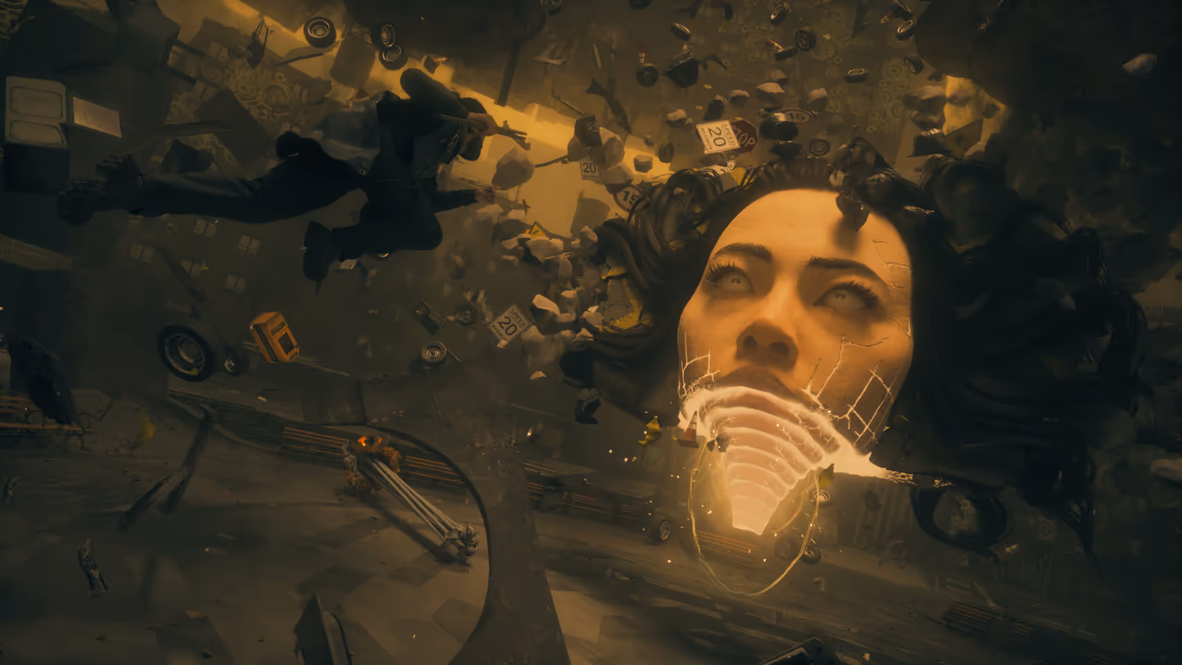 Control Resonant annoncé pour 2026 : Manhattan déformée, Dylan Faden en première ligne 46 Capture de Control Resonant 2026 montrant Manhattan déformée, effets de particules, éclairage avancé et textures haute résolution, protagoniste Dylan Faden