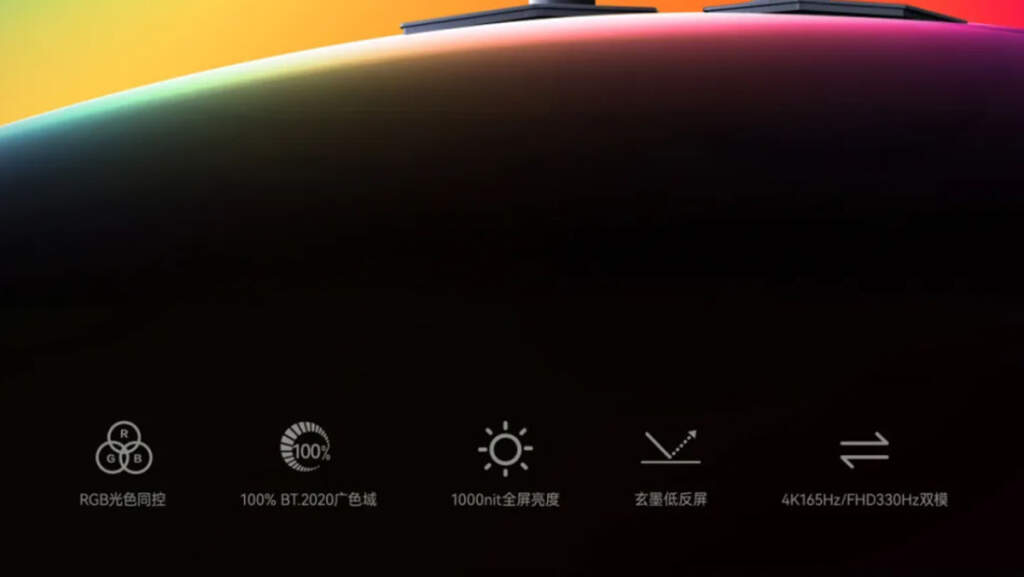 HKC M10 Ultra RGB Mini-LED : premier moniteur 4K avec rétroéclairage RGB 2 ecran HKC M10 Ultra RGB Mini LED 4K gaming 165 hz