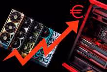 cartes graphiques GPU AIB alignés sur une table, évoquant la hausse des prix des GPU custom AIB en 2026, AMD et NVIDIA