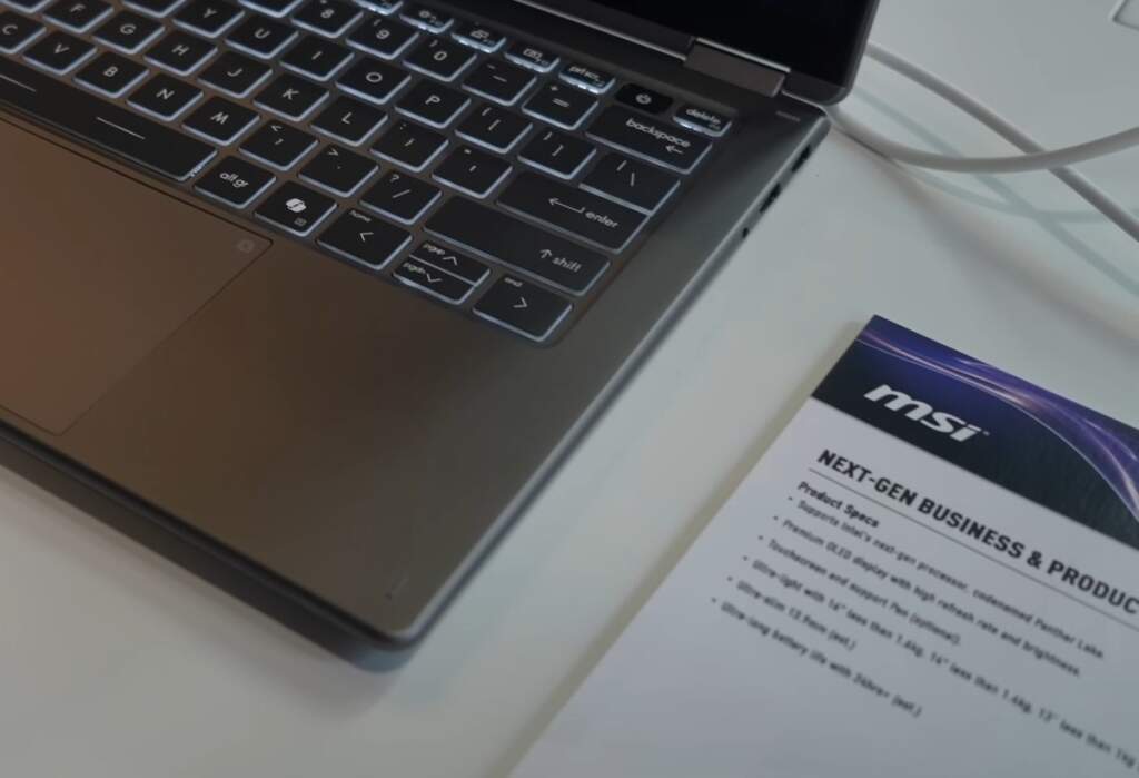 msi laptop Panther Lake core ultra 300