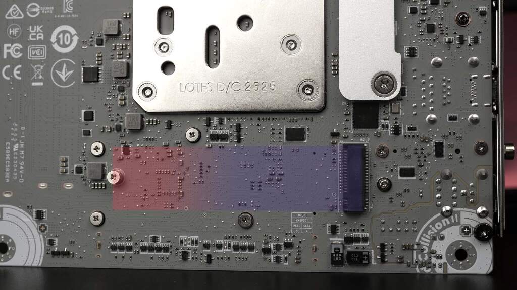 Test MSI MPG X870I Edge Ti EVO WiFi : la carte mère X870 Mini-ITX ultime ? 109 msi mpg x870 i edge ti evo wifi ssd pcie 4 arriere